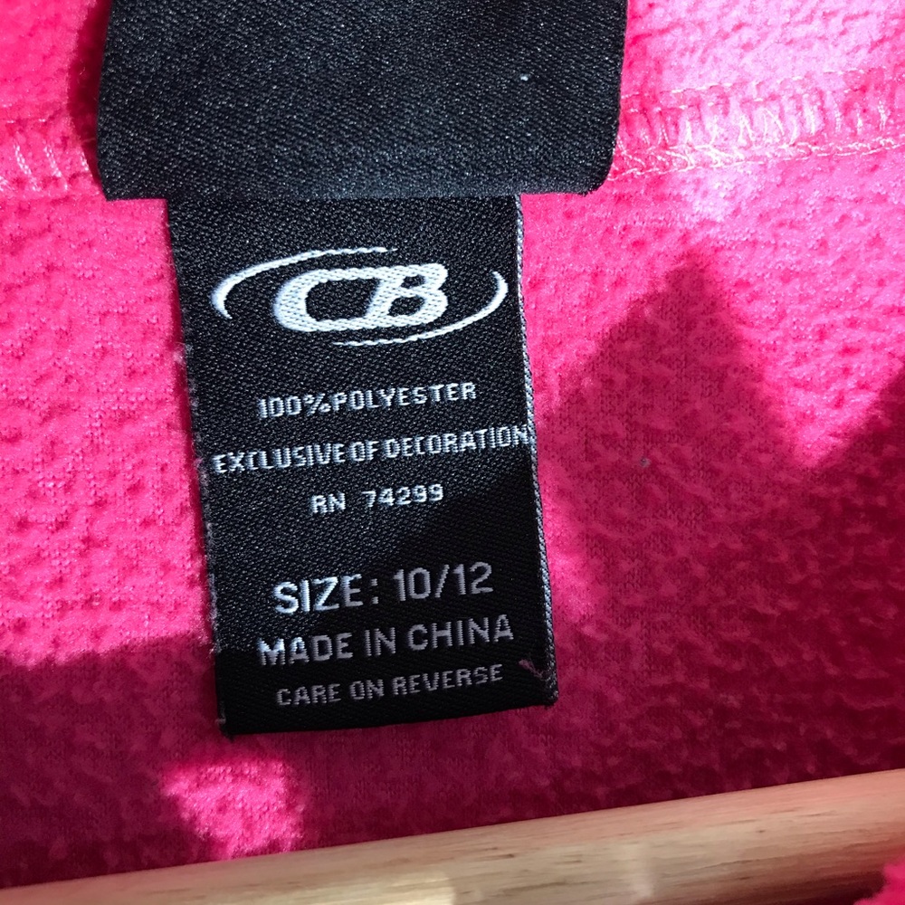 CB Fleece Pullover Size Girls 10/12 - Picture 3 of 5